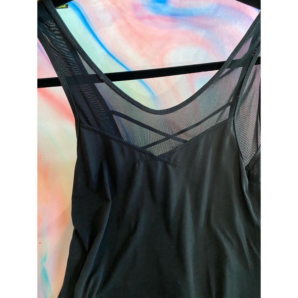 POPFLEX Black Mesh Tank Top - Picture 2 of 10